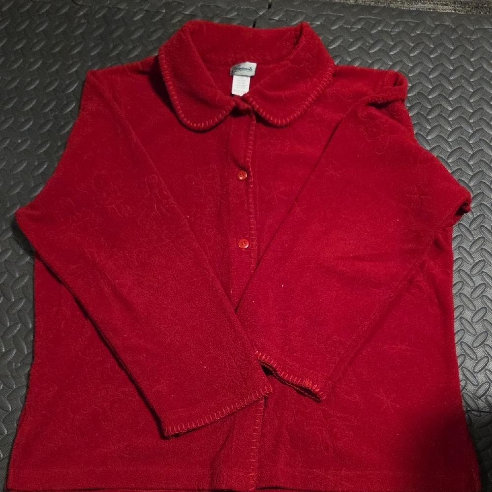Penmans Collared Cardigan Soft Knit Classic Red Size M